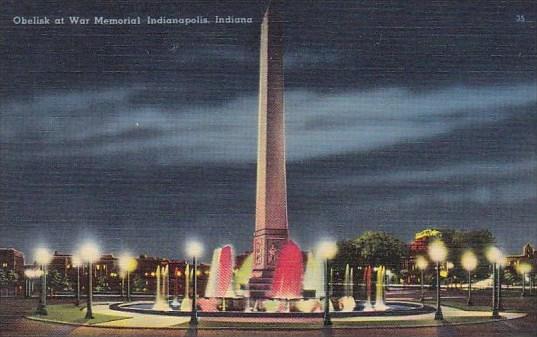 Indiana Indianapolis Obelisk At War Memorial Inianapolis