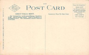 Great Falls Montana Looking E. On Central Ave., Hardware Store Vintage PC U6873