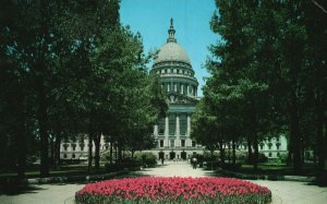 Postcard 1957 State Capitol Dome Highest In Any State Capitol Madison Wisconsin