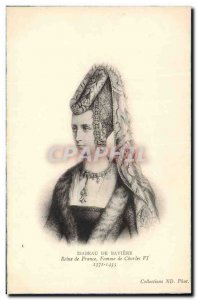 Postcard Old Isabeau of Bavaria Queen of France Woman of Charles VI