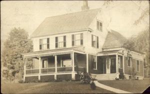 Home - Branford CT Cancel (I Think) c1910 Real Photo Postcard