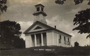 Barnard Vermont VT Methodist Episcopal Church Vintage Real Photo Postcard