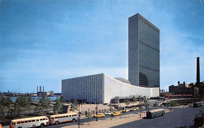 New York City New York~United National buildings~1967 Postcard