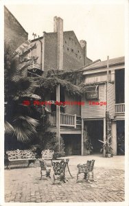 LA, New Orleans, Louisiana, RPPC, Hotel, Courtyard, Photo