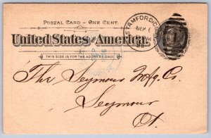 K44/ Stamford Connecticut Postcard c1890s Yale & Towne Man. Postal 430