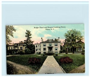 1912 Rutger Place And Roscoe Conkling Home Utica New York NY Posted Postcard 