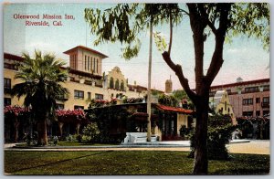 Vtg Riverside California CA Court View Pergola Glenwood Mission Inn Postcard