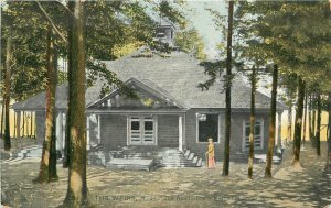 Postcard New Hampshire The Weirs Auditorium Methodist Camp Tuck 23-3021