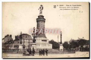 Postcard Dijon Old Square Trento October