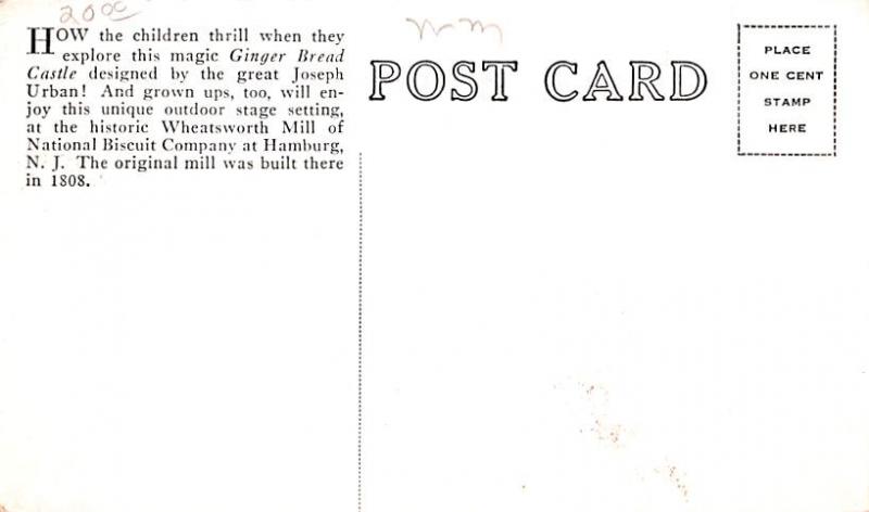 Ginger Bread Castle Advertising Unused 