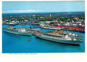 Cruise Ships in Port, Nassau, Bahamas,