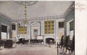 Pennsylvania Philadelphia Independence Hall Room In Which The Declaration Of ...