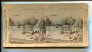 3184162 USA New York North River & Bay New Jersey STEREO PHOTO
