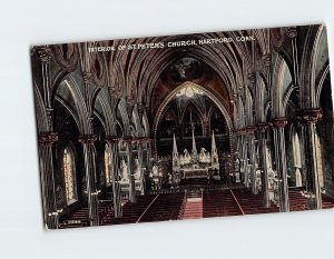 Postcard Interior Of St. Peter's Church, Hartford, Connecticut