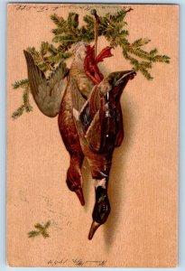 Duck Hunting Postcard Hanging Animals Baltimore Maryland MD c1905 Antique