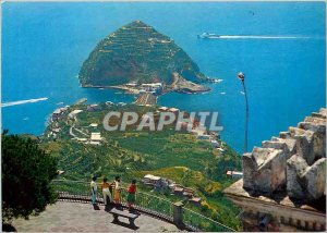 Postcard Modern Ischia panorama