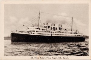 Prince Rupert BC SS 'Prince Robert' Steamship CN Ship Unused Postcard H52