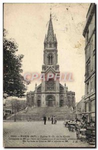 Old Postcard Paris Church of Our Lady of Groix