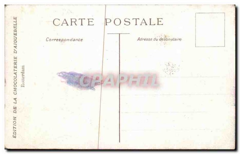 Old Postcard Fancy chocolate d & # 39Aiguebelle Rotterdam Mill