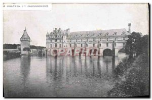 Old Postcard Chateau De Chenonceaux