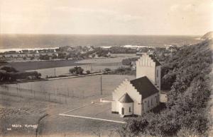 Molle Sweden Church Scenic View Real Photo Antique Postcard J73644