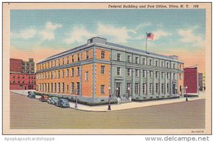 New York Utica Federal Building And Post Office Curteich