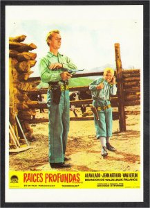 Postcard of Shane Alan Ladd Movie Spanish - Raices Profundas