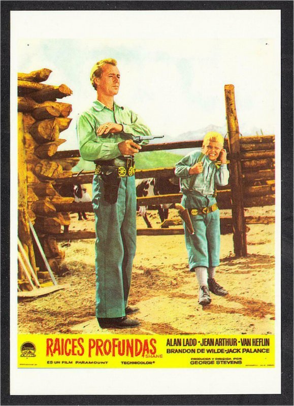 Postcard of Shane Alan Ladd Movie Spanish - Raices Profundas