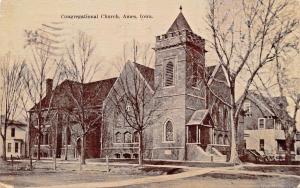 AMES IOWA CONGREGATIONAL CHURCH POSTCARD 1908