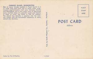 Camano Island, Washington, unused Postcard