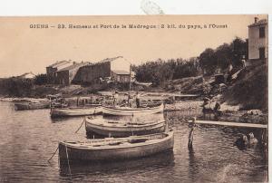 BF16418 giens hameau et port de la madrague  france front/back image