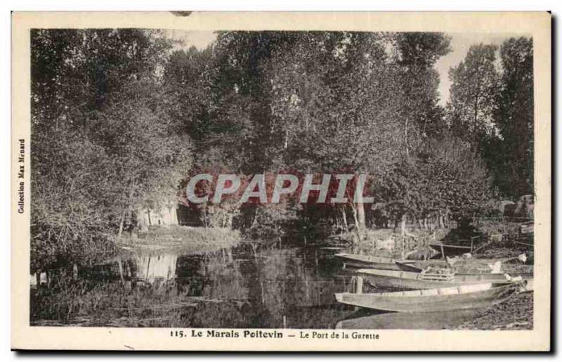 Old Postcard Marais Poitevin Wearing Garette