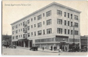 Seevel Apartments VALLEJO, CA Solano County 1918 Vintage Postcard