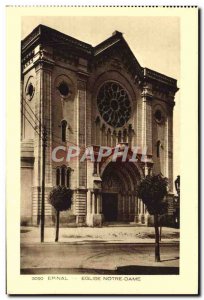 Old Postcard Epinal Notre Dame Church