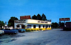 Jacksonville, Florida - Yulee's Truck Terminal - Butler's Motor Court Restaurant