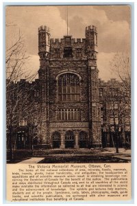 1915 The Victoria Memorial Museum Ottawa Ontario Canada Posted Postcard