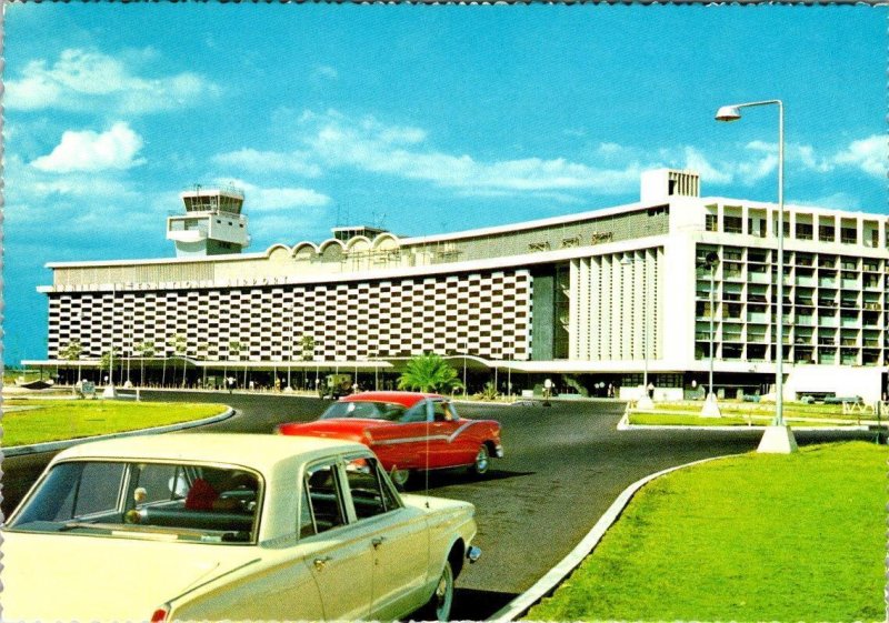 Manila, Philippines  INTERNATIONAL AIRPORT~Terminal  AVIATION 1967 4X6 Postcard