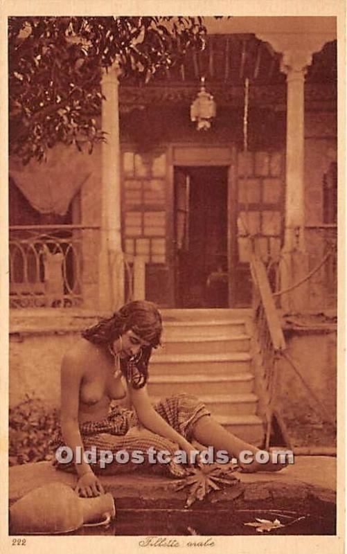 Arab Nude Postcard Fillette Arabe Unused