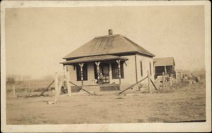 Webster Kansas KS Home House c1910 Postcard