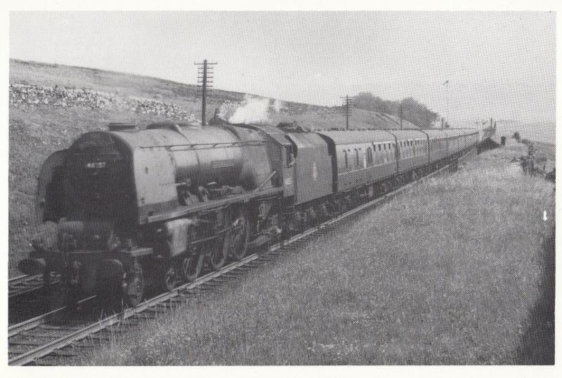 Shap Train Station in 1957 Lancashire Royal Scot Train Railway Postcard