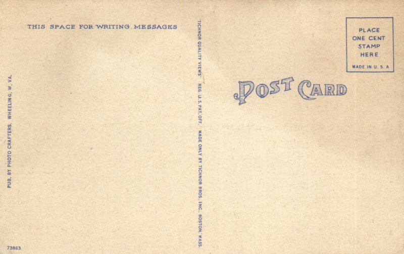 PC GOLF, W. VA, WHEELING, OGL PARK, Vintage Postcard (b45883)