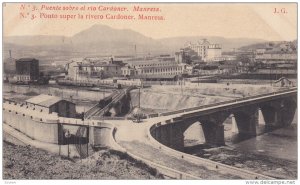 MANRESA, Spain, 1900-1910's; Puente Sobre El Rio Cardoner