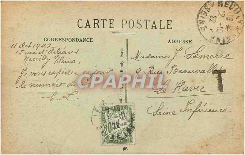 Old Postcard Paris Bois de Boulogne Le Moulin de Longchamps off Tribunes of R...