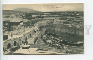 439560 GIBRALTAR car market carts watch Vintage Cumbo postcard