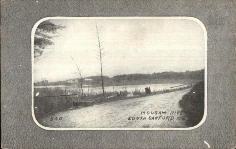 South Sanford ME Mousam River c1910 Postcard