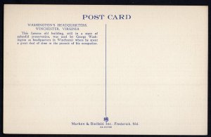 Virginia WINCHESTER Washington's Headquarters LINEN