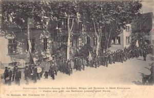 Germany Historischer Kirchweih Fanfare MarchBuerger Einersheim Square postcard