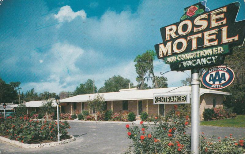 LP13  Rose Motel, Winter Haven, Florida, FL, postcard, 