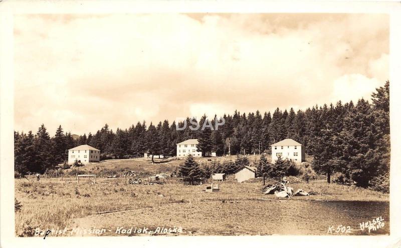 B92/ Kodiak Alaska AK Real Photo RPPC Postcard 1949 Baptist Mission