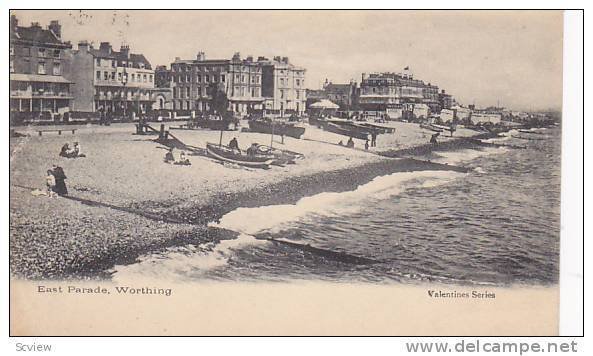 Boats, East Parade, Worthing (Sussex), England, UK, PU-1904